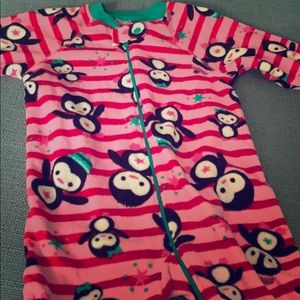 Children’s Place striped penguin pajamas. 12-18 mo